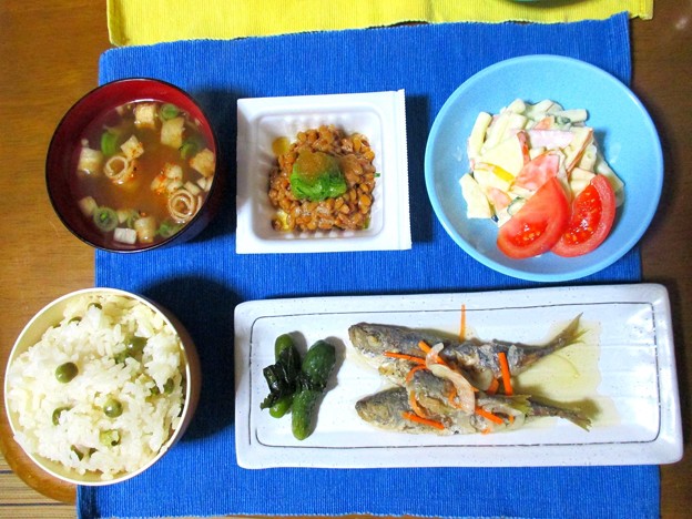 豆鯵の南蛮漬け定食…