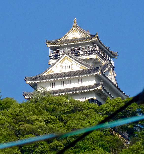 金華山の麓から見上げた岐阜城 - 4