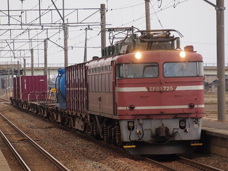 EF81貨物 羽越本線西袋駅01