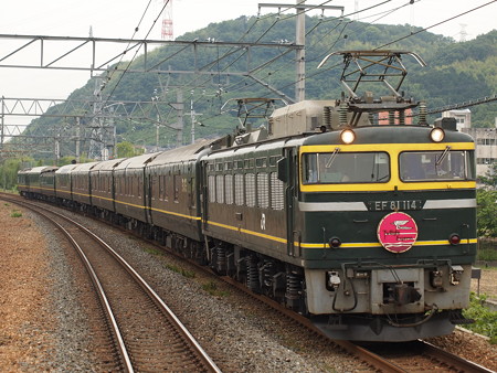 EF81 寝台特急トワイライトエクスプレス 東海道本線島本駅