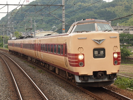 381系回送 東海道本線島本駅