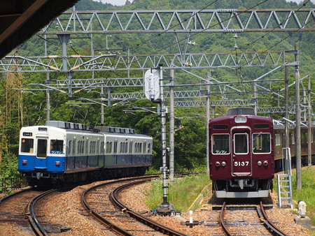 能勢電1500系普通 妙見線山下駅02