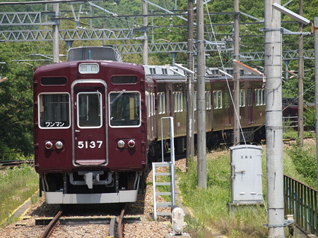 能勢電5100系 妙見線山下駅02