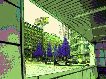 新宿駅西口バスターミナルにて-01a