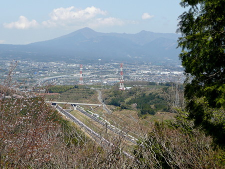 明星山山頂から見た第2東名