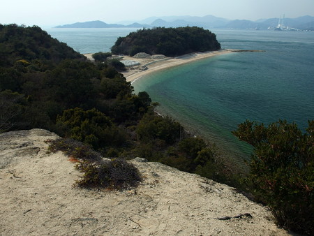 大久野島外周路の展望地