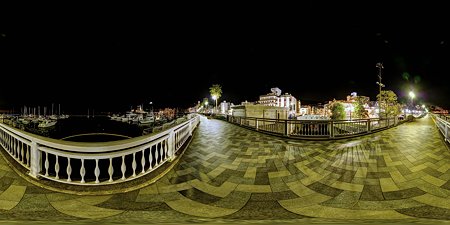 熱海市　親水公園からの夜景　360度パノラマ写真