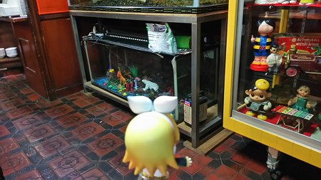 リン:「ちょwww 水槽の中にまでwwww お魚じゃなくて、フィギュア入っ...