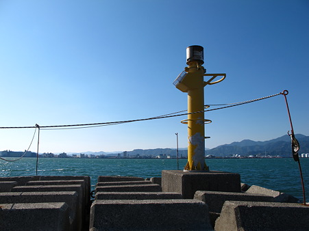本当の半島最先端に立っていた物件