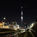 境橋の見える東京スカイツリー夜景