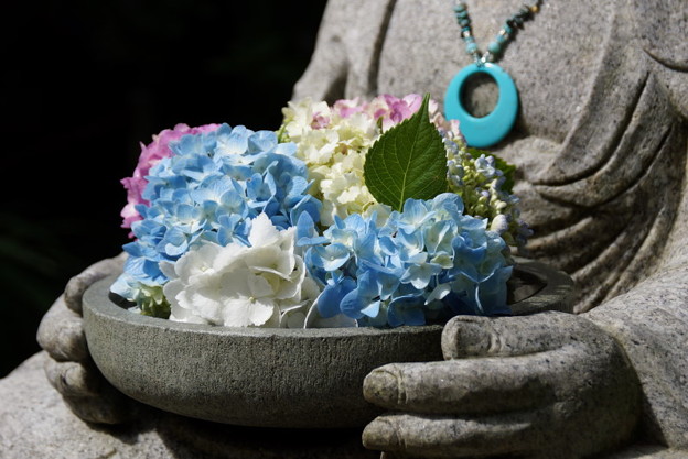 花想い地蔵のアジサイ!201506