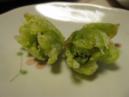 小さいのはてんぷらに
