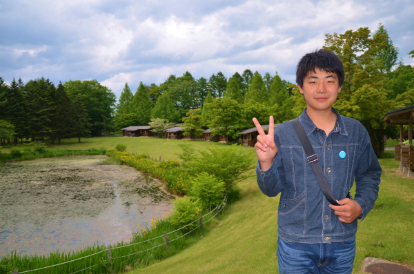 早めにコテージを出て散歩