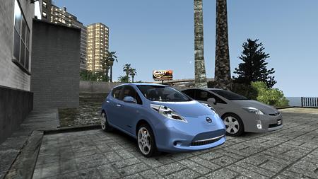GTAIV リーフとプリウス