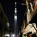 Photos: 夜の下町情緒のある東京スカイツリー