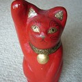 Photos: 150524-9　蝉丸さんの赤い招き猫